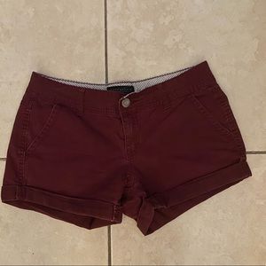 Aeropostale maroon shorts